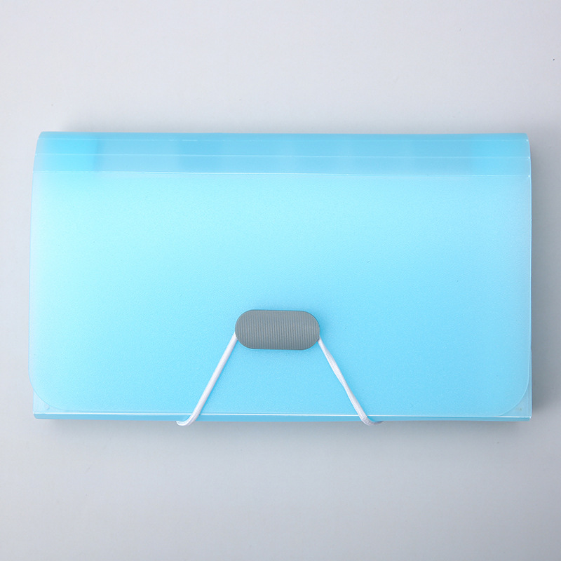 Picture of Rainbow organ bag folder file clip plastic rope bundle office A6 mini bill bag 13 storage clip wholesale