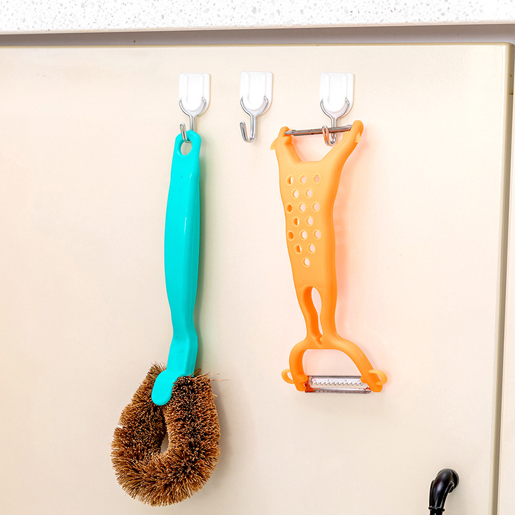Picture of H552 creative plastic hook door seamless hook creative bathroom wall plastic hook 6 pack