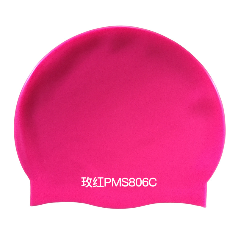 Picture of 2025 Silicone Swimming Cap Wholesale Solid Color Waterproof Diving Cap Plus No Head Swimming Cap Adult Swimming Equipment