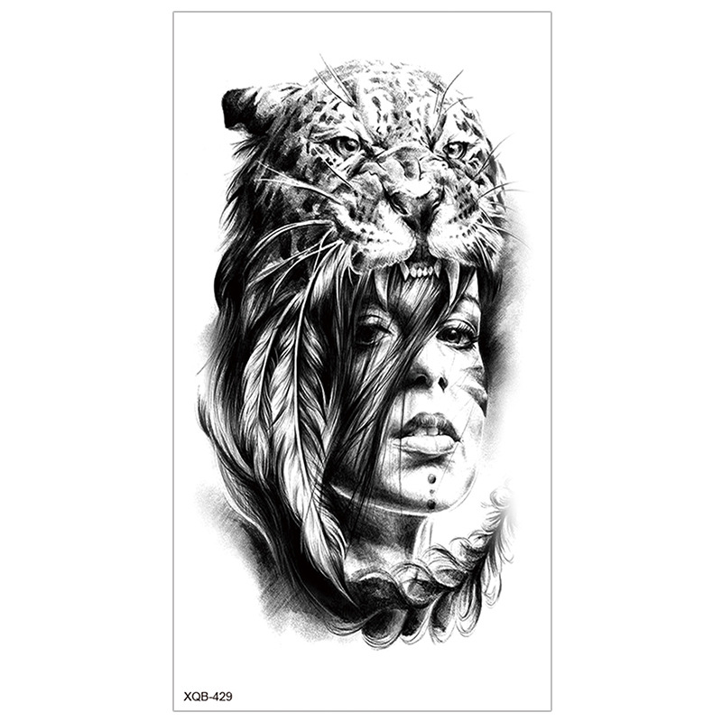 Picture of New Half Arm Tattoo Stickers Cross-border Amazon Hot Selling Set Dark European and American Realistic Waterproof Tattoo Stickers Wholesale