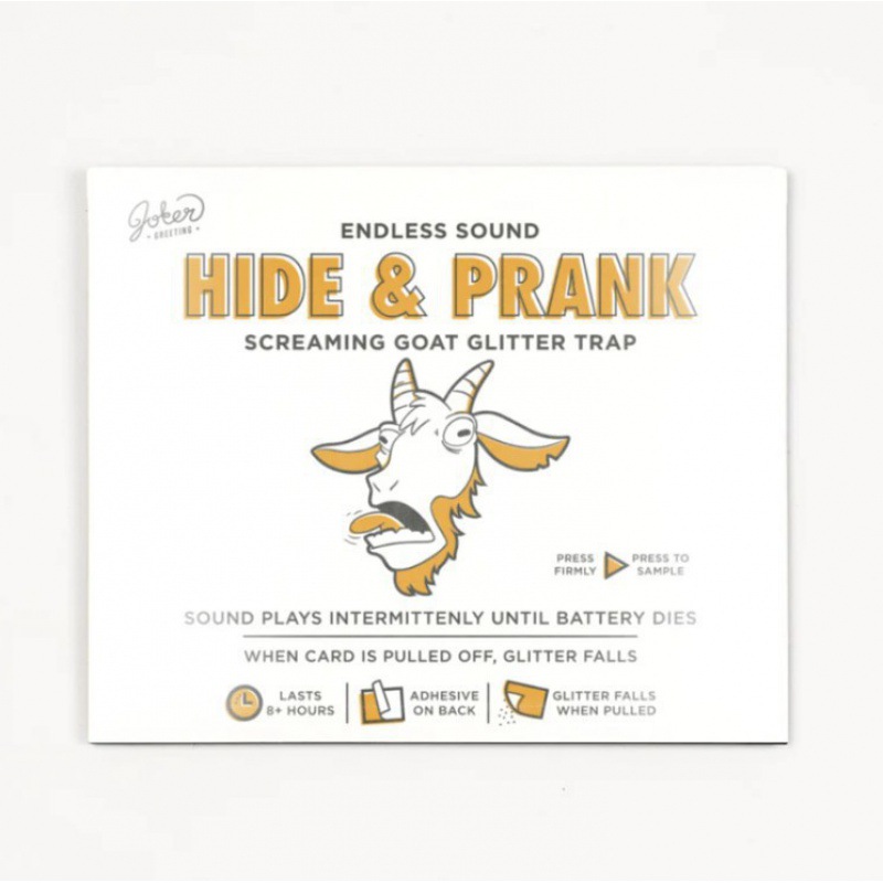Cross-Border New Intermittent Goat Glitter Trap Intermittent Goat Glitter Trap Greeting Card