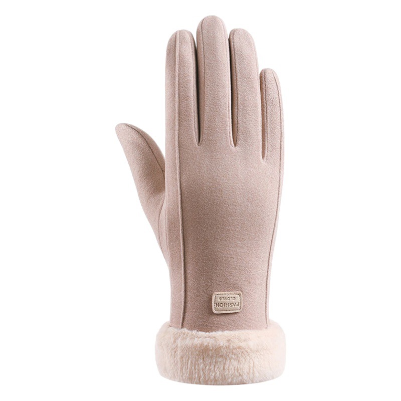 Zhao Dengsheng Winter Warm Gloves Women's Touch Screen fleece-lined Thickened Outdoor Riding Non-slip Riding Gloves De Rong Wholesale