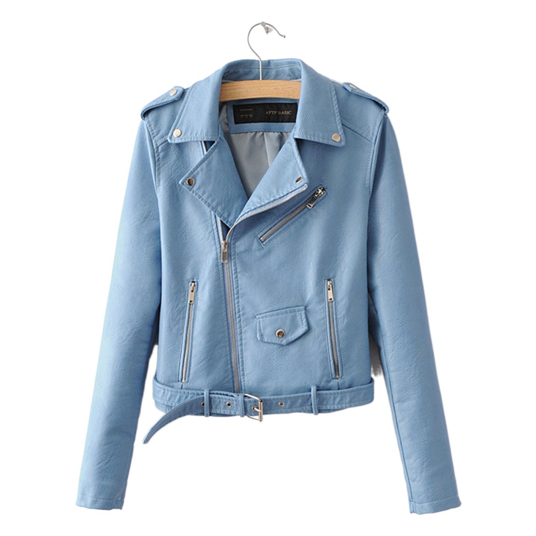Women's Short Motorcycle 2023 New Korean Style Spring and Autumn Fashionable Women's Slim-fit High Waist PU Small Leather Jacket
