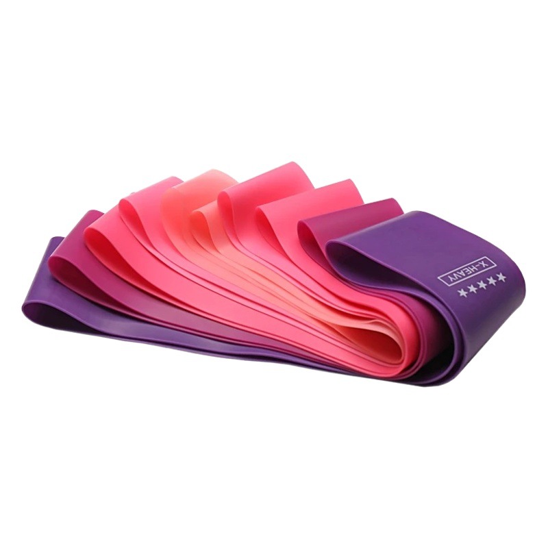 Open shoulder open back elastic belt Fitness women's resistance belt hip hip elastic ring thin arm thin leg yoga tension belt