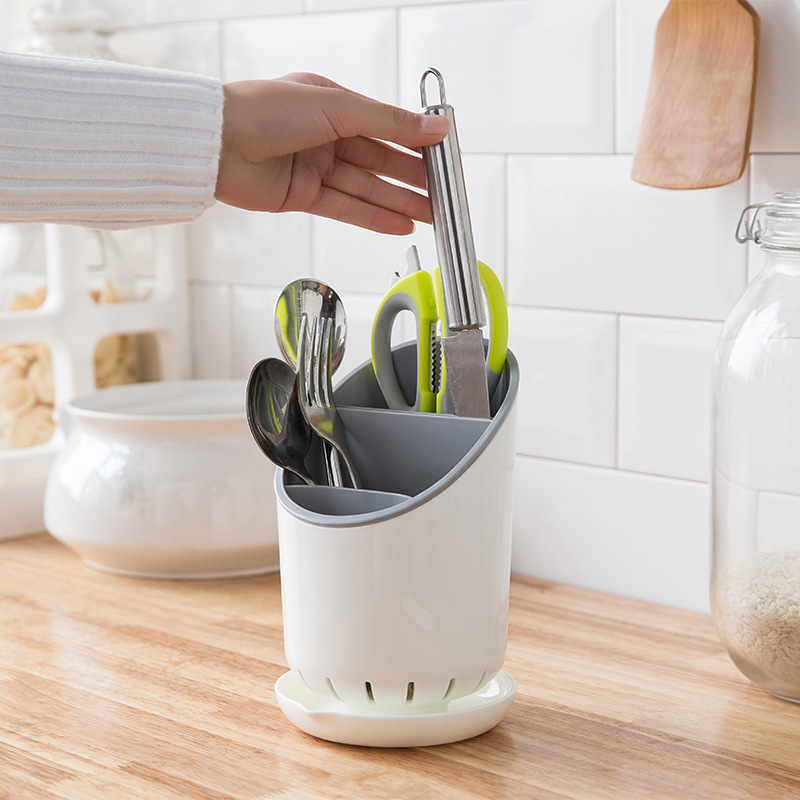 Picture of Chopsticks cage storage rack draining multifunctional tableware basket storage box household kitchen barrel spoon artifact