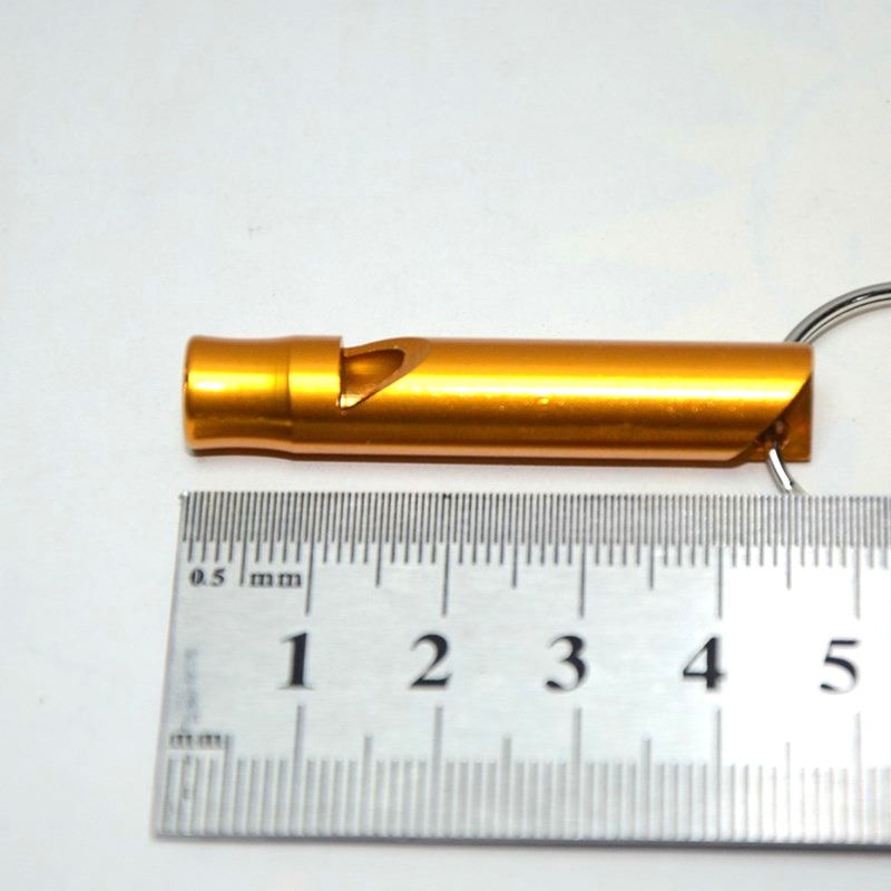 Picture of Small Aluminum Alloy Whistle Lifesaving Whistle Referee Training Whistle Outdoor Portable Aluminum Alloy Whistle