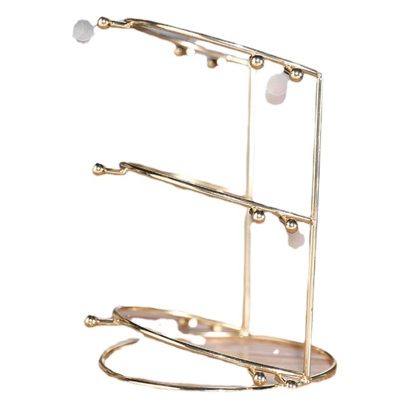 Bridal Tiara Crown Display Stand Golden Metal Special Crown Display Stand Hair Hoop Support Display Stand