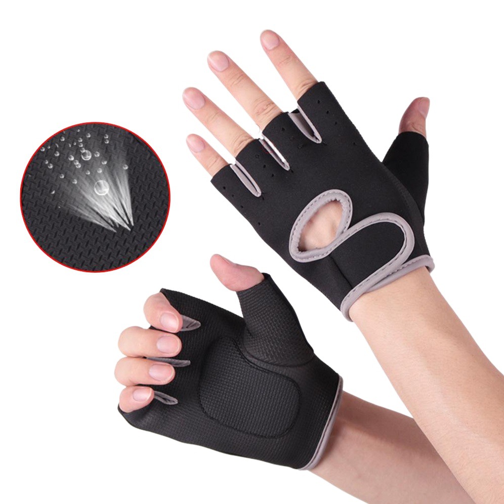 Sports Fitness Gloves Diving Cloth Equipment Non-Slip Anti-Shock Protective Hand Gym Bushbell Fitness Protective Equipment