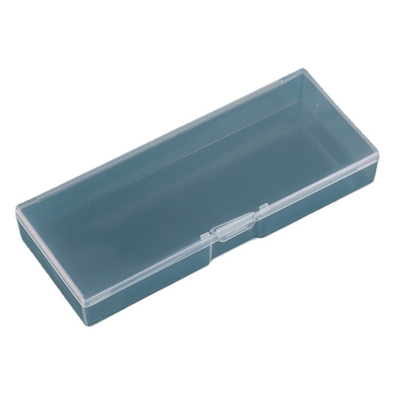 Long Box Plastic Box Rectangular Parts Box with Lid Storage Transparent Other Storage Small Box Slender Strip
