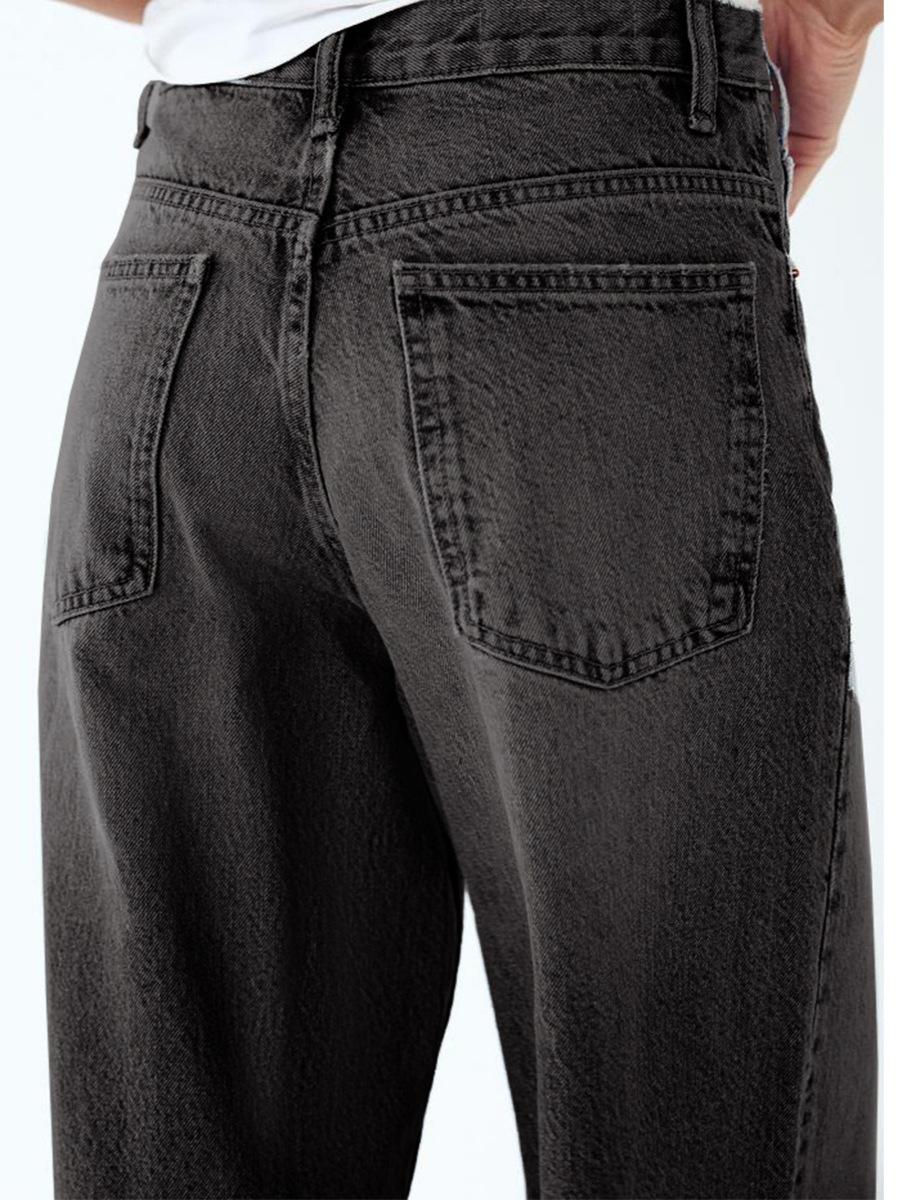 Picture of TEMU New High Quality Cross-border Special for European and American Amazon AliExpress Women's Personalized High Waist Straight Jeans