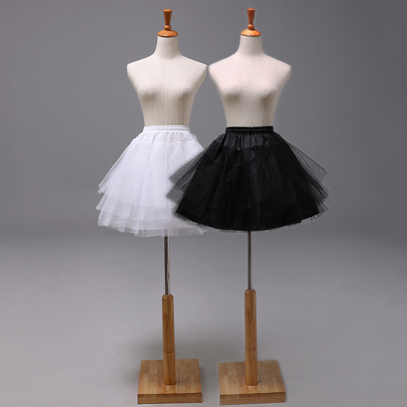 Bridal skirt lolita skirt boneless hard Net violence gauze wedding dress tutu skirt lining adult lolita skirt