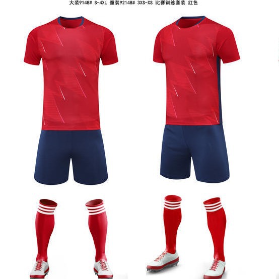Football uniform suit men's competition training team uniform children's adult sports suit jersey football men's quick-drying summer