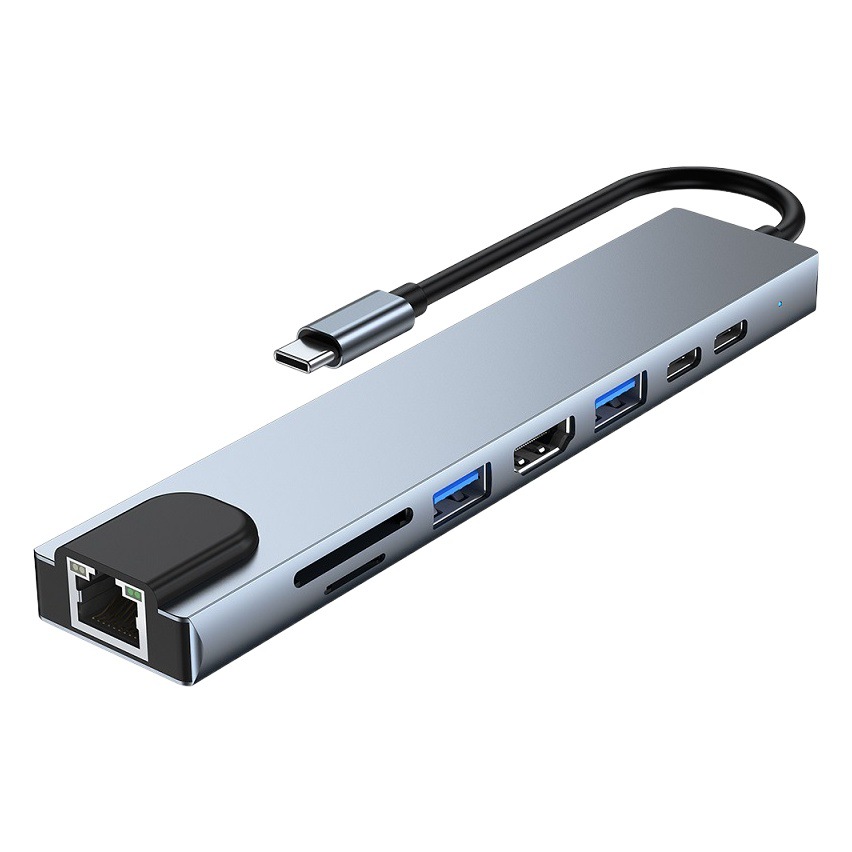 Picture of Cross-border multi-interface docking station type c hub3.0 hub usb splitter gigabit five-in-one docking station