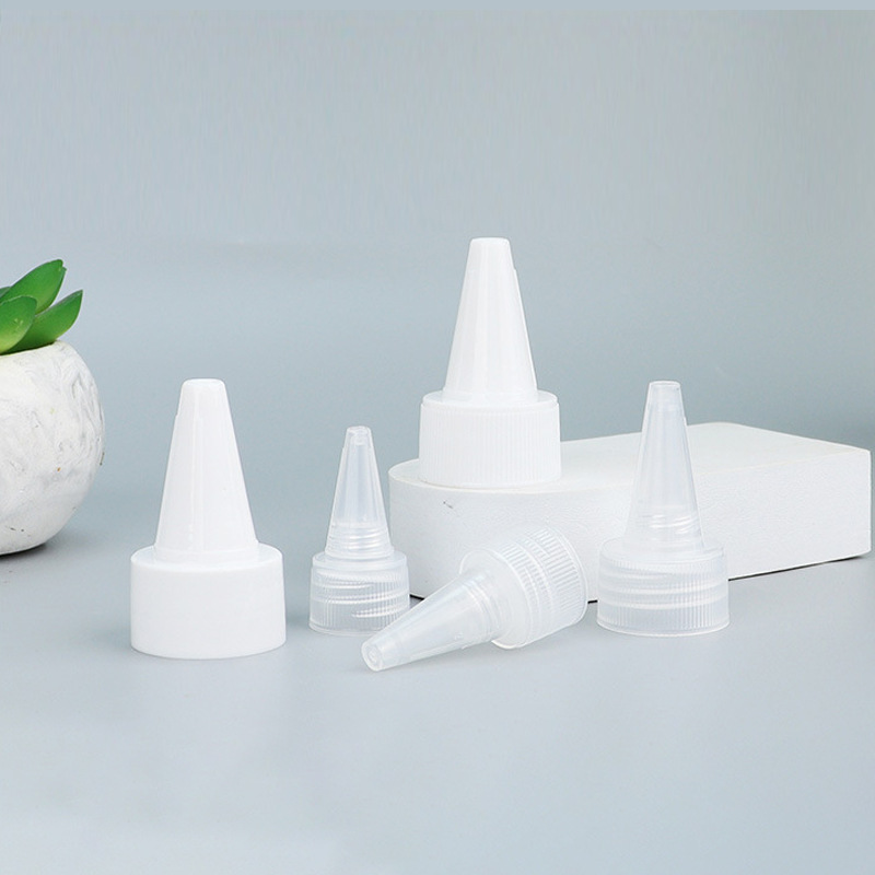 18202428 Tooth-Shaped Nozzle Cap, Dispensing Cap, Sand Painting Pp Sauce Squeeze Bottle Cap, Sealing Cap, Leak-Proof