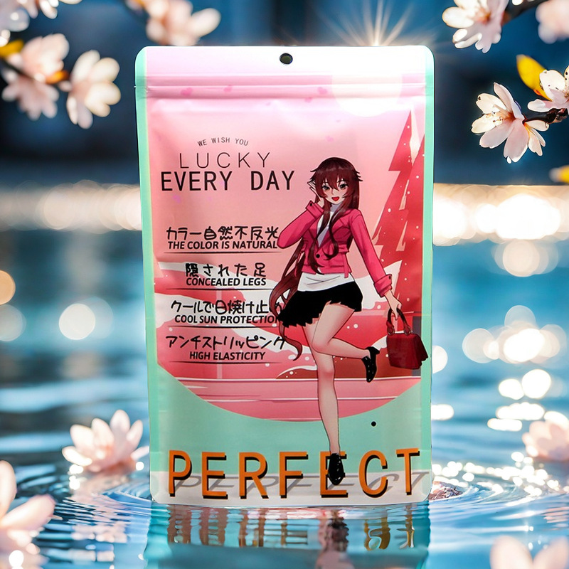 Japanese leggings packaging bag sexy pantyhose transparent bag autumn and winter skin beauty leggings light leg socks bag spot