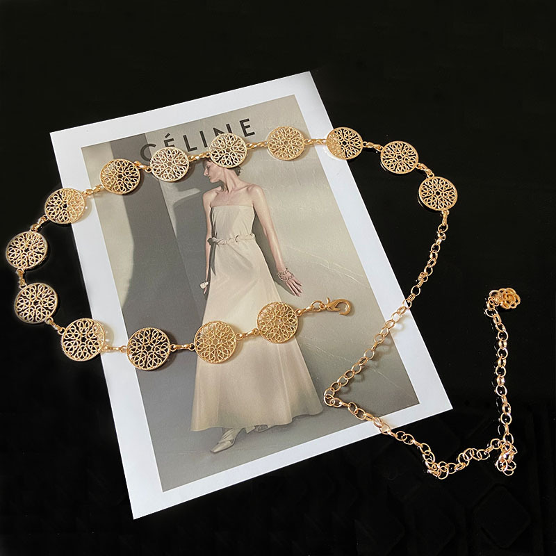 Metal Belt Women's Summer Students Korean New Decorative Suit Dress ins Fashionable Waist Chain Women's Accessories