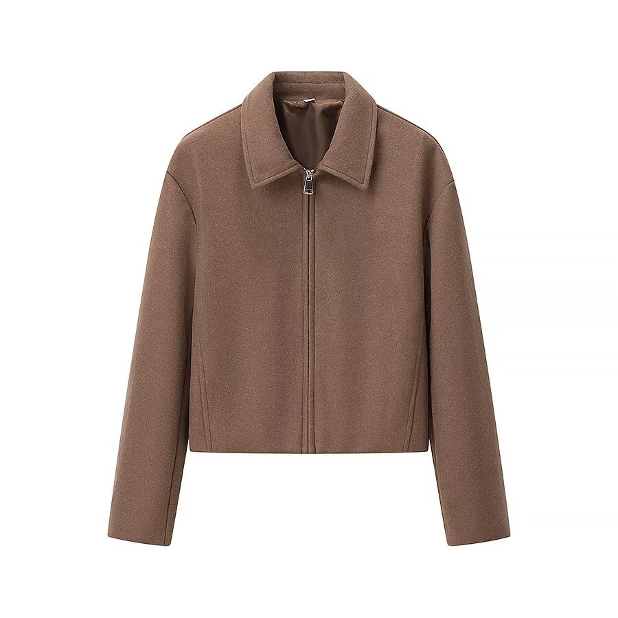 Picture of Cross-border European and American Women's AliExpress Explosions Casual Zipper Woolen Jacket
