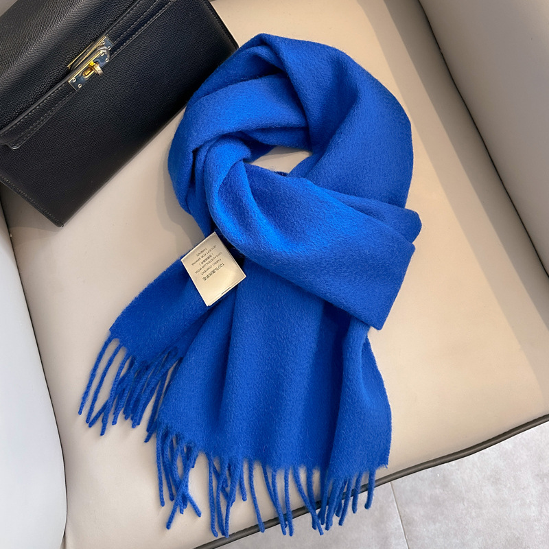Picture of 2025 New Autumn and Winter Warm Scarf Women's Easiest for Match Long Pure Wool Scarf Men's Couple Style Spot Wholesale