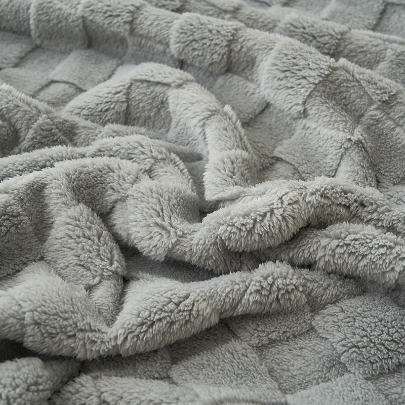 Picture of New Taff Velvet Waffle Velvet Multifunctional Blanket Gauke-Grey