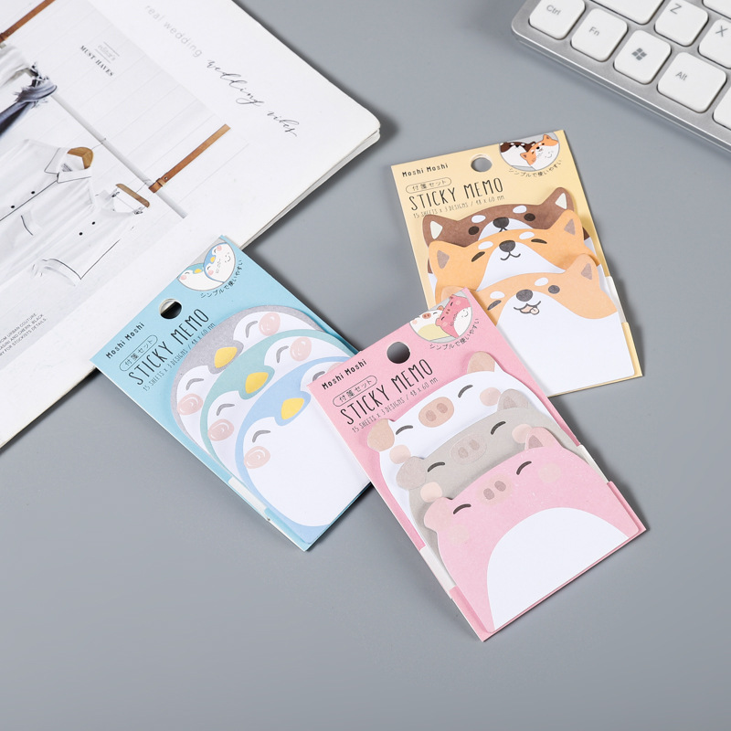 Picture of Creative Note Paper Cute Animal Special-Shaped Sticky Note Cartoon N Times Sticky Note Pad with Exquisite Logo