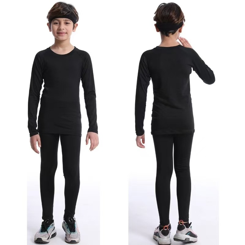 Picture of American Children's Tights Training Clothes Quick-drying suit Students Basketball Football Running Fitness Kids Sports Base