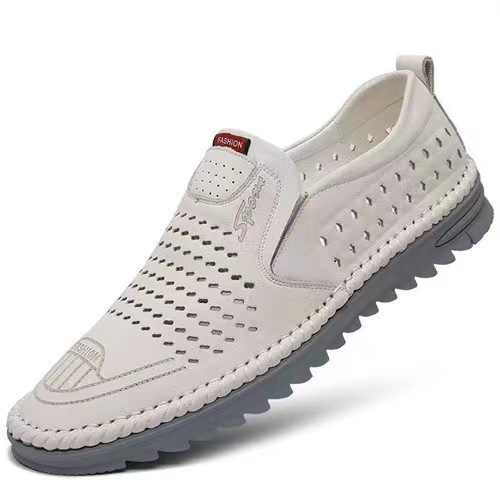 Picture of Men's leather shoes [single net same style] 2025 summer men's fashion soft leather casual soft sole wear-resistant beanie men's shoes