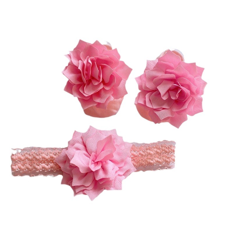 Baby Baby Hair Band Socks Set Baby Princess Cute Headwear Full Moon Hundred Days Old Gift Hair Accessories