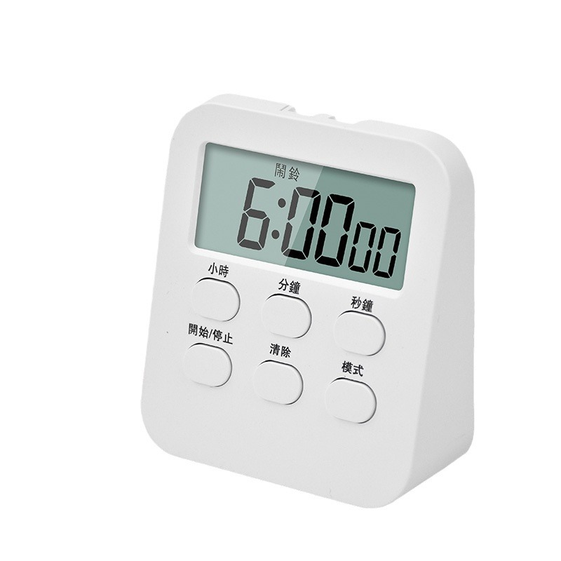 Picture of Multi-function large screen timer kitchen baking timer with clock timer student time manager
