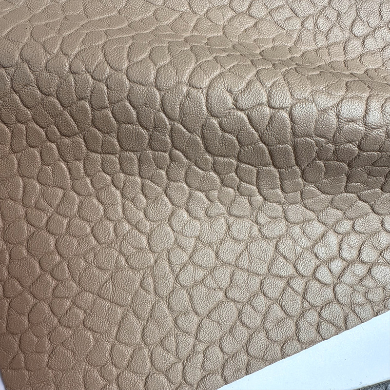 Picture of 1.1MM imitation cotton wool small stone embossed semi-PU leather three-dimensional pebbled shoes luggage furniture leather fabric
