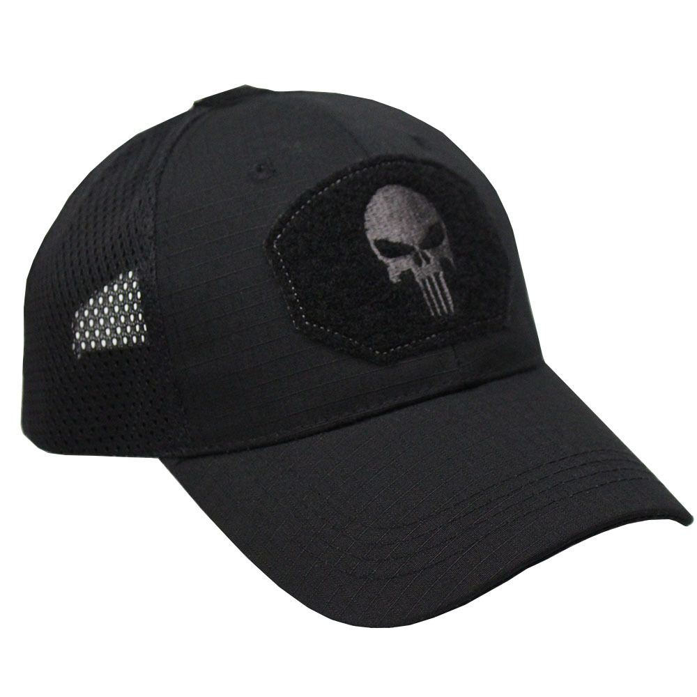 Picture of Summer Camouflage Baseball Cap Military Fan Outdoor Special Forces Tactical Hat Skull Fishing Sunshade Velcro Cap Men