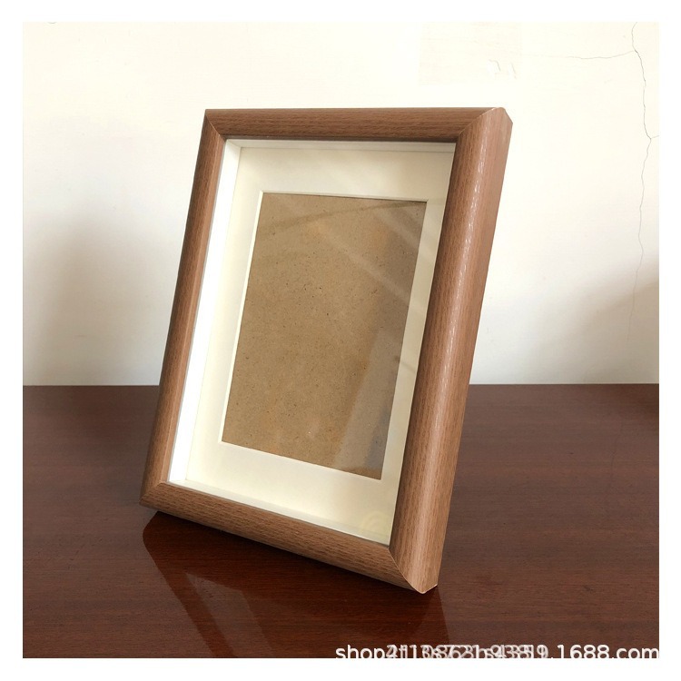 Picture of Factory in stock simple hollow photo frame wall 7 inch 8 inch 10 inch A4 wooden diy creative inspirational photo frame table
