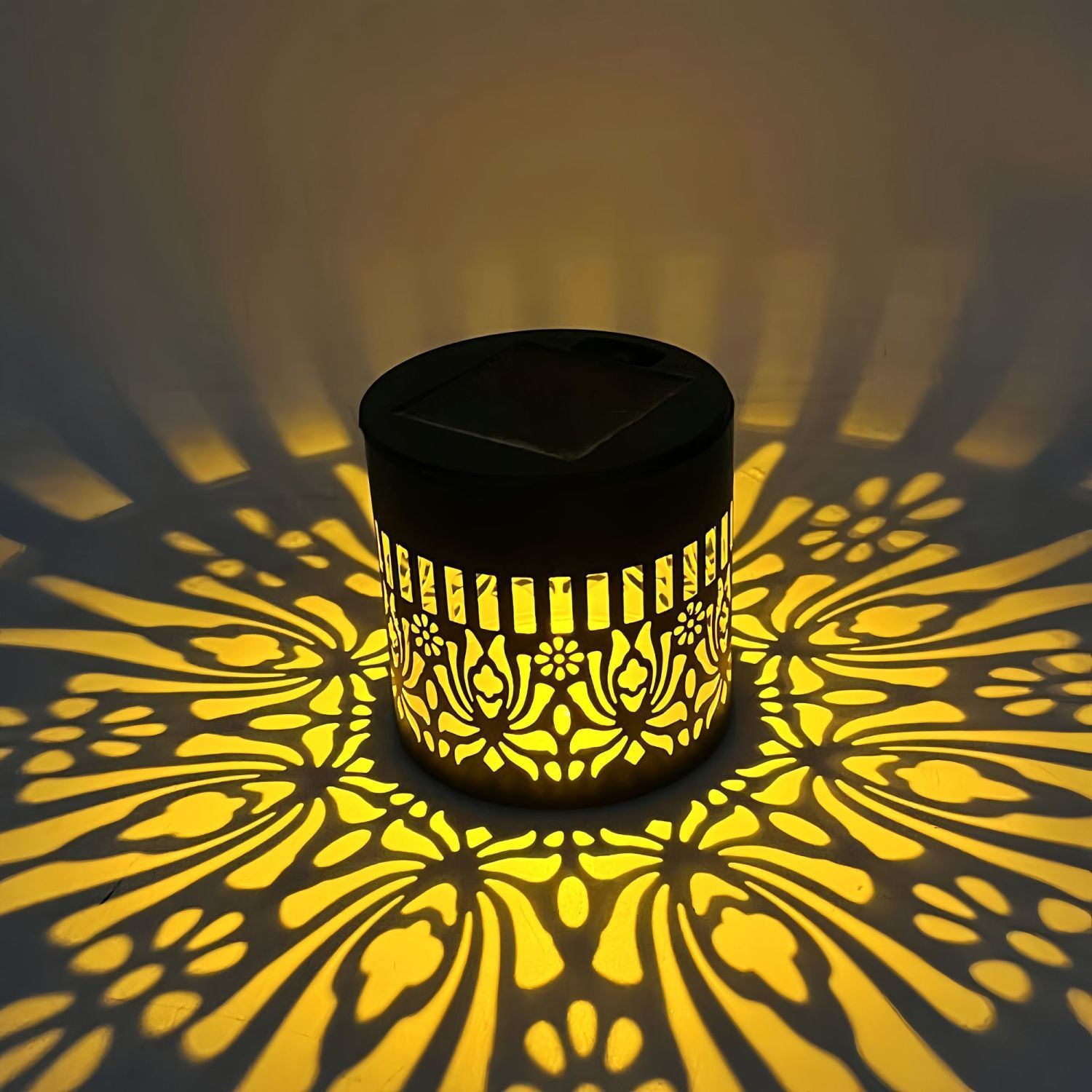 Picture of Cross-Border Amazon Solar Mandala Sunflower Sunflower Wall Lamp Garden Decoration Landscape Wall Lamp