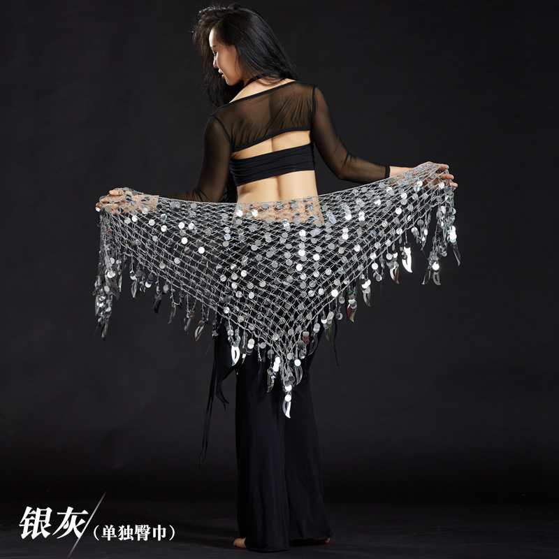 Picture of Dancer Gong Pieces Triangle Shoulder Shawl Belly Dance Costume Belly Dance Waist Chain Belly Dance Hips Mermaid Hips