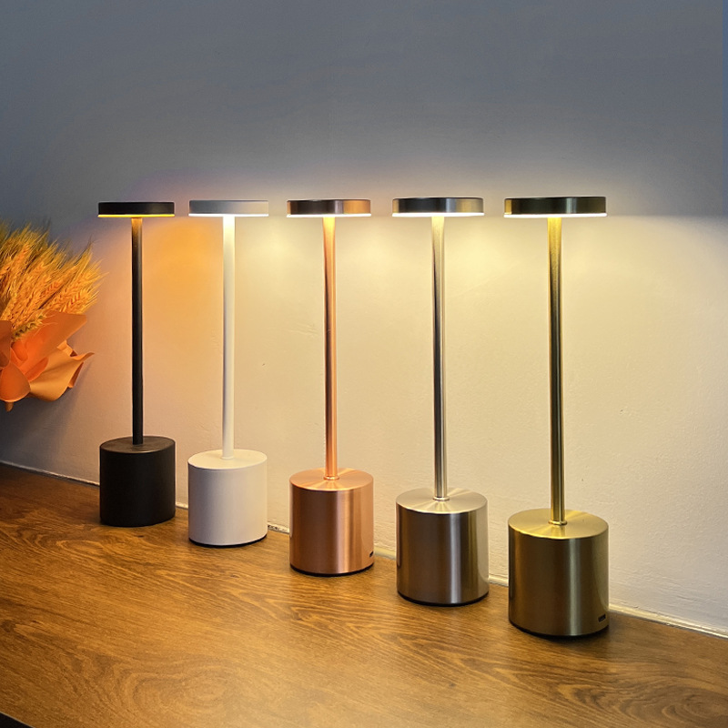 Cross-border Explosions Bar Table Lamp Nordic Retro Living Room Bedroom Decoration USB Charging Touch I-shaped Table Lamp
