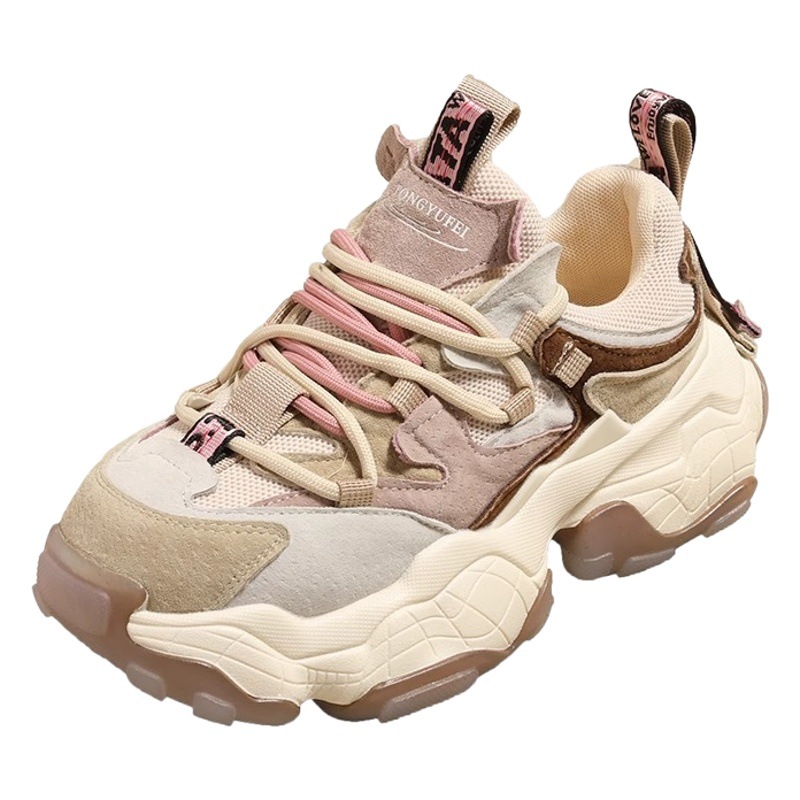 Guyun丨European 6cm Daddy Shoes for Women Niche 2025 Spring & Fall Shoes for Women Casual Thick-Soled Sports Shoes for Women Lightweight