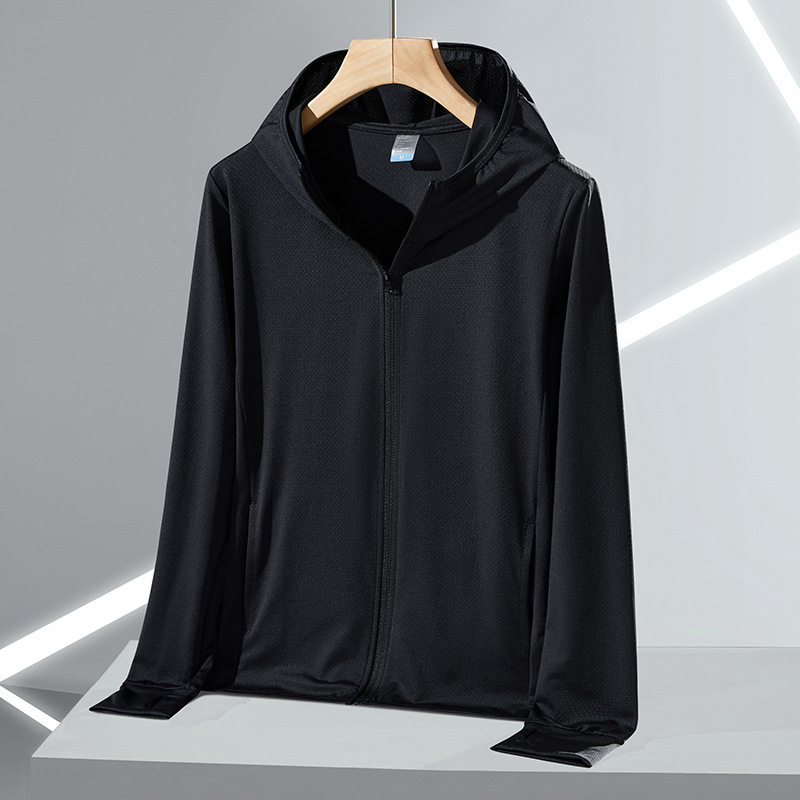 UPF50+ Ice Silk Summer Sun Protection Clothing Men and Women's Outdoor Thin Breathable UV Protection Skin Clothing Sun Protection Clothing Jacket