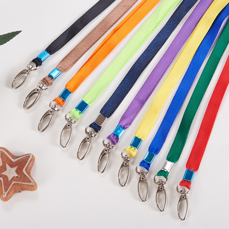 Picture of 1.0cm lanyard work permit lanyard badge work card hanging rope factory card rope certificate card set student