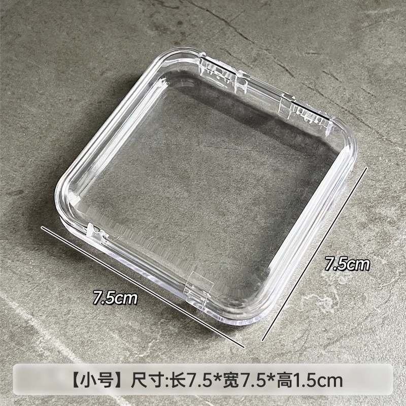 Picture of Handstring Storage Box Transparent Acrylic Crystal Beaded Bracelet Special Sealed Box Anti-oxidation Portable Jewelry Box