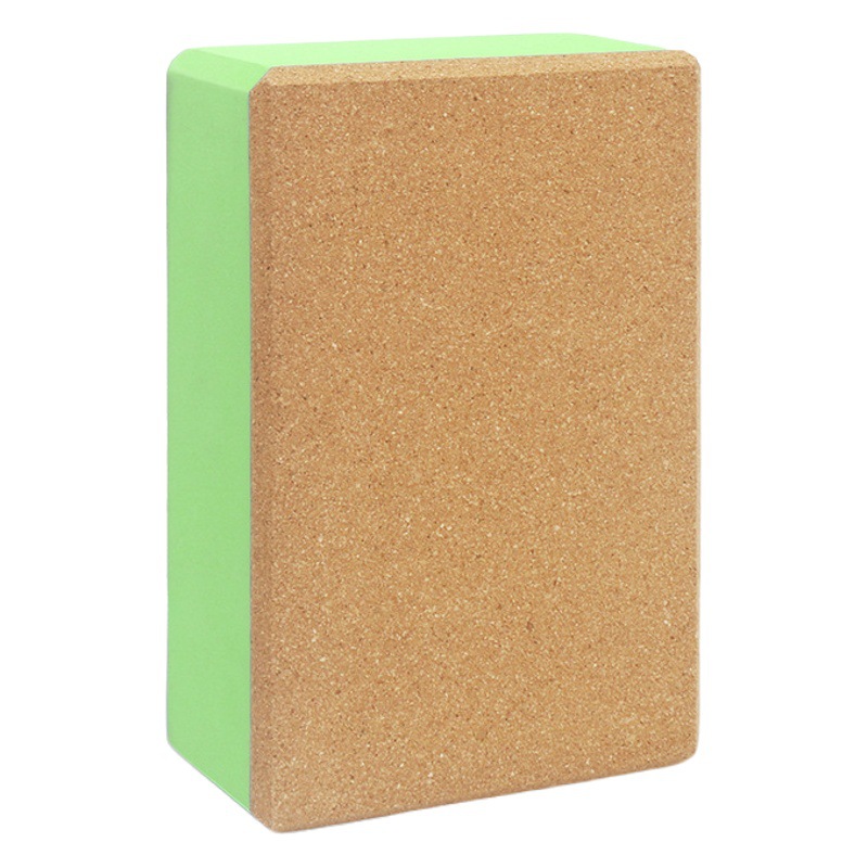EVA cork splicing yoga brick 180g high density double-sided non-slip wear-resistant yoga block dance leg press fitness brick
