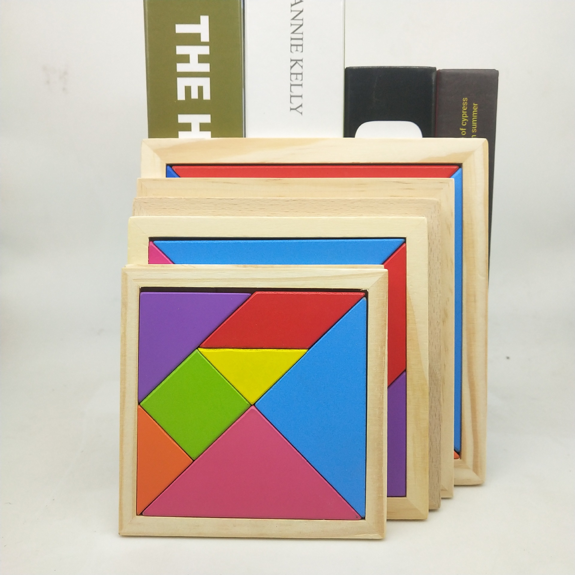 Picture of Kindergarten Varied Tangram Teaching Aids Assembled Geometric Shape Benefitable Intelligence Toys 6-12 Years Old Children's Small Gift Award
