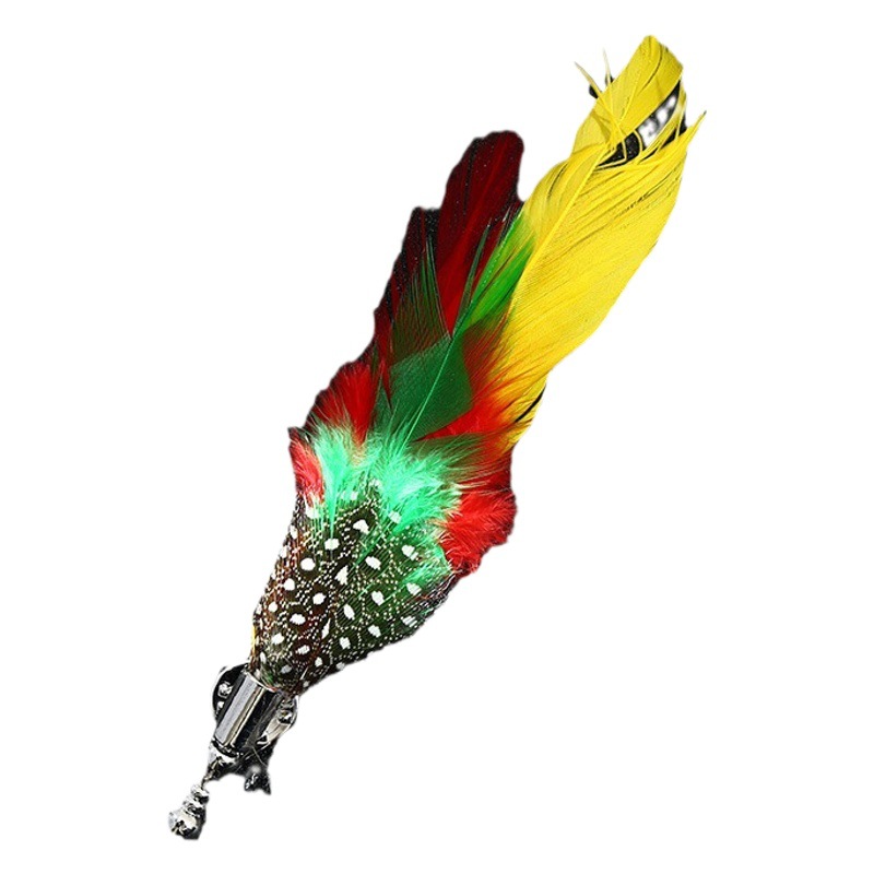Men's wedding hot sale formal clothing accessories fashion simulation peacock feather cross-border retro trendy brooch