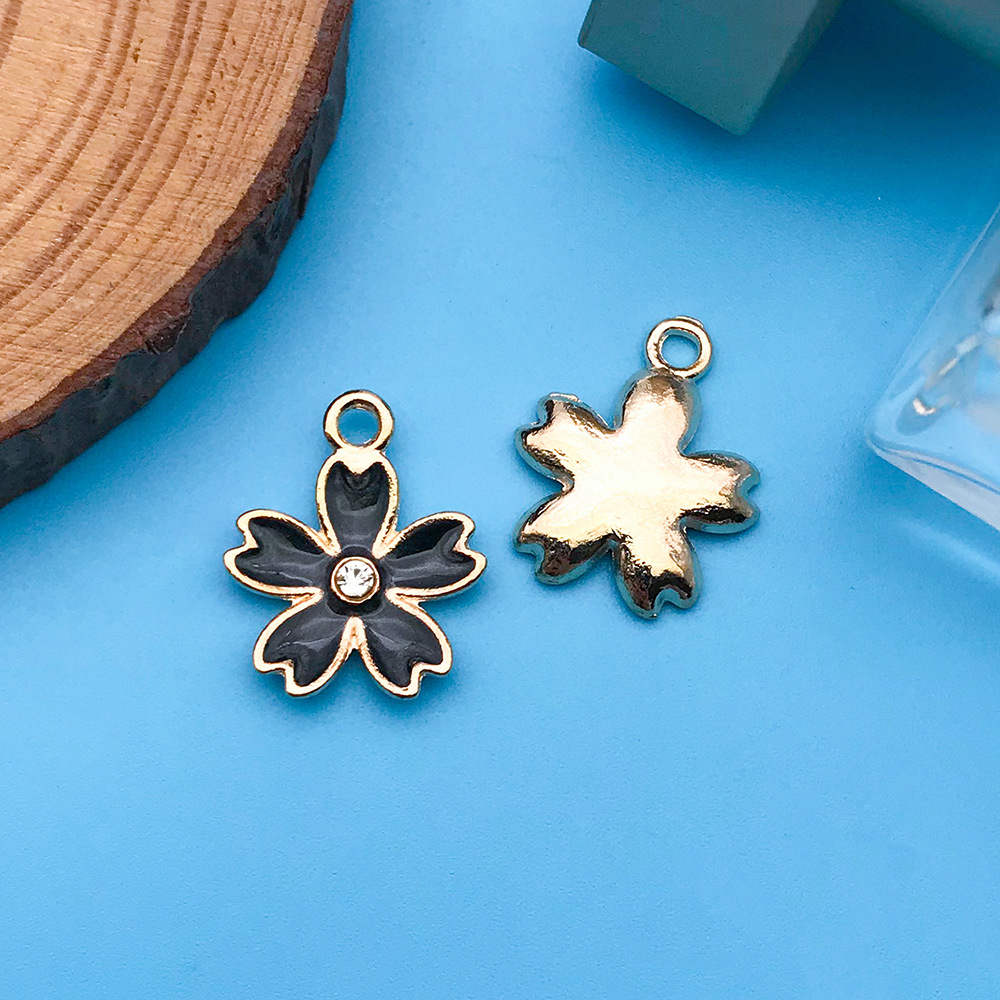 Picture of Mix 30 Color Cartoon Creative Drop Oil Jewelry Zinc Alloy Pendant DIY Earrings Necklace Pendant Jewelry Accessories