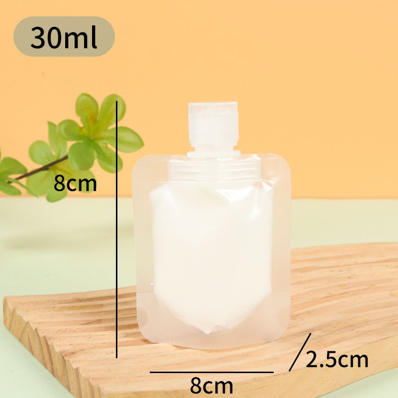 Picture of Daily Chemical Travel Bag Portable Disposable Lotion Shampoo Repackaged Shower Gel Frosted Self-Standing Flip-Top Nozzle