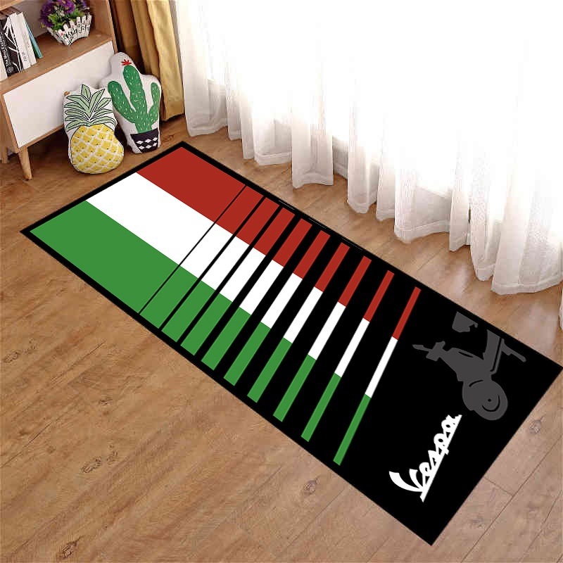 Picture of Motorcycle enthusiast carpet motorcycle display Harley Honda Ducati bedroom bedside blanket cross-border racing floor mat