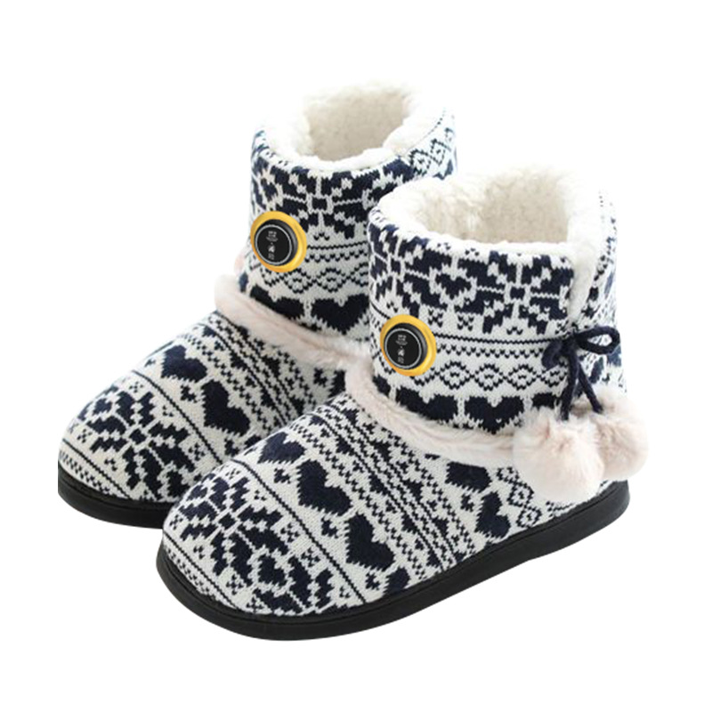 Picture of Outdoor Electric Warm Shoes Far Infrared Foot Warmer Artifact Heating Cold-proof Outdoor Warm Shoes Women's Home Office Cotton Shoes