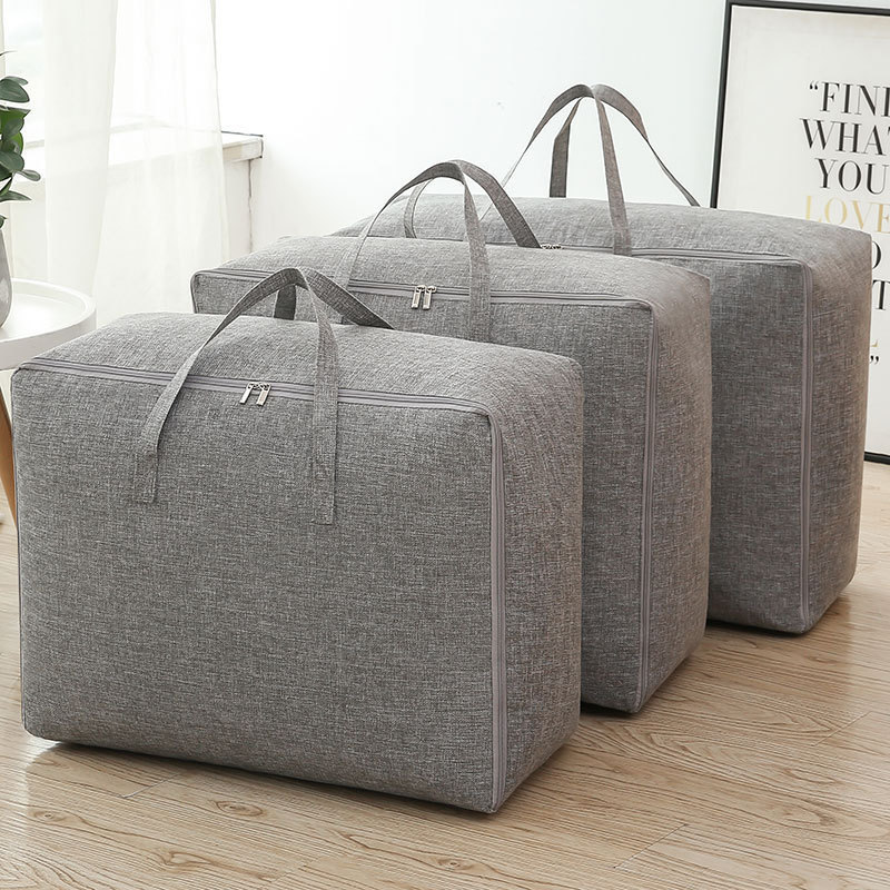 Picture of Cross-border quilt bag quilt storage bag large capacity finishing bag strong and durable clothing luggage bag moving bag