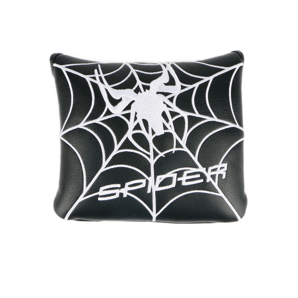 Cross-Border New Model Source Manufacturer Pu Double-Ear Spider Pattern Golf Headcover Golf Putter Cap Cover