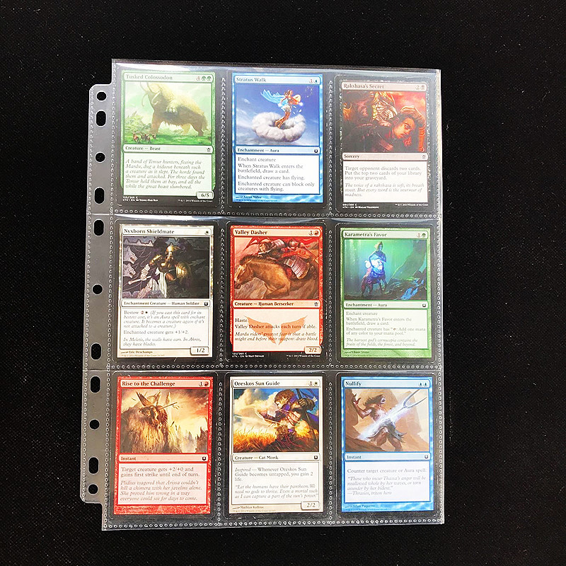 Picture of Cross-border supply spot Game King card Book pp transparent 9 grid card page Star Card three countries kill treasure can dream card Page 7C
