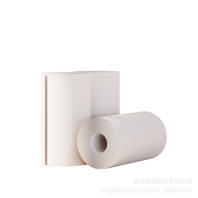 Picture of Thermal Printing Paper Tube Core Roll 57mm Paper Ten-Year Self-Adhesive 15 and 30mm Label Paper Colorful Printing Paper