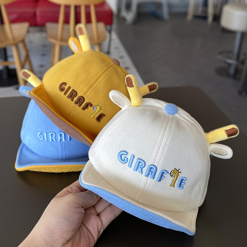 Baby hat spring and autumn new cute super cute soft eaves cap baby autumn sunshade baby baseball cap tide